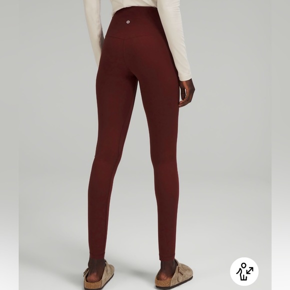 Lululemon Wunder Under HR 25” in Heathered Merlot - Picture 2 of 4